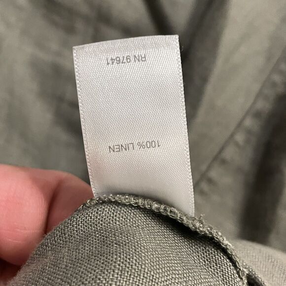 J Jill Love Linen Pants Wide Leg Ankle Crop Lagenlook‎ Boho Minimalist Womens M - Picture 4 of 10